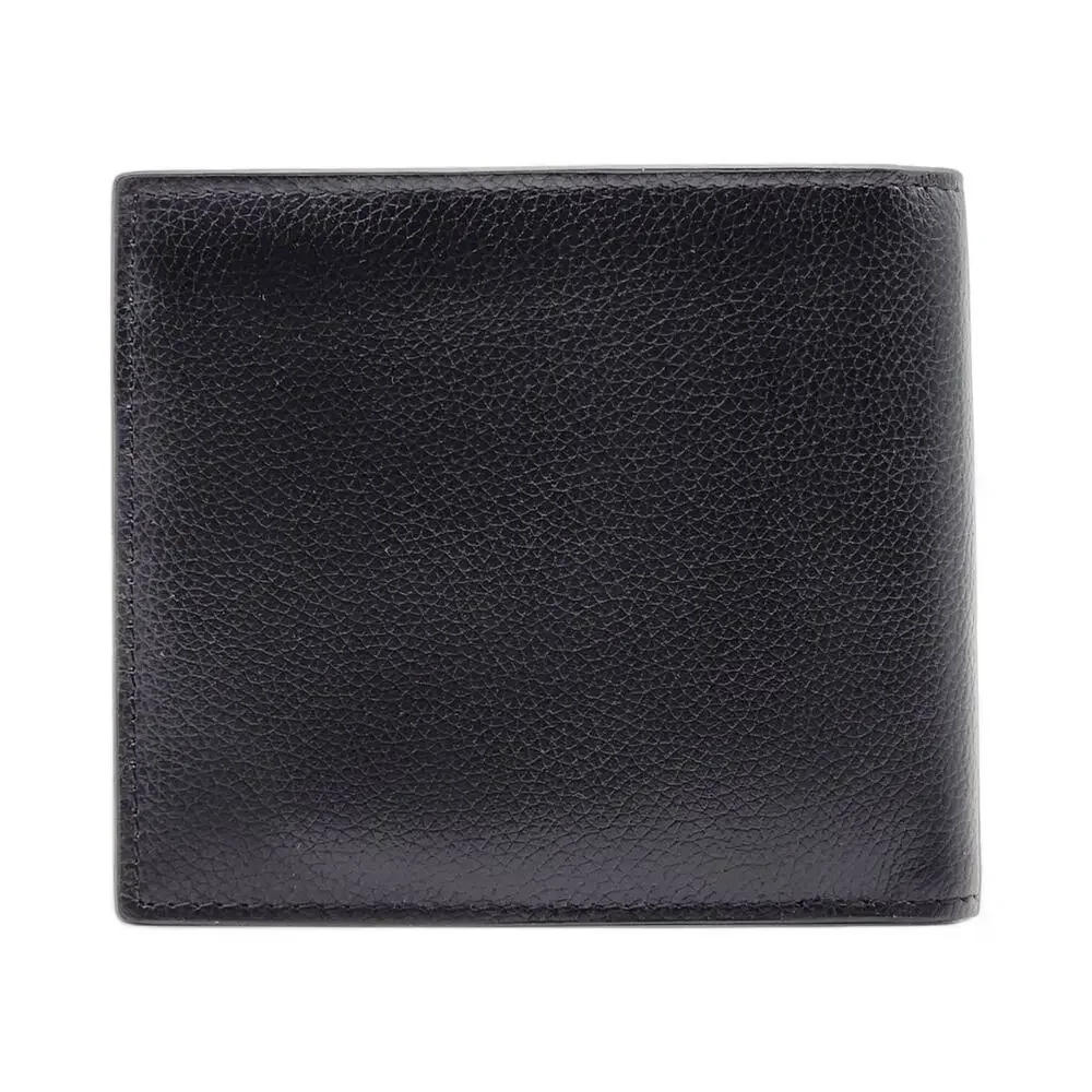 Giorgio Armani Milano Black Leather Bifold Men's Wallet - New in Box